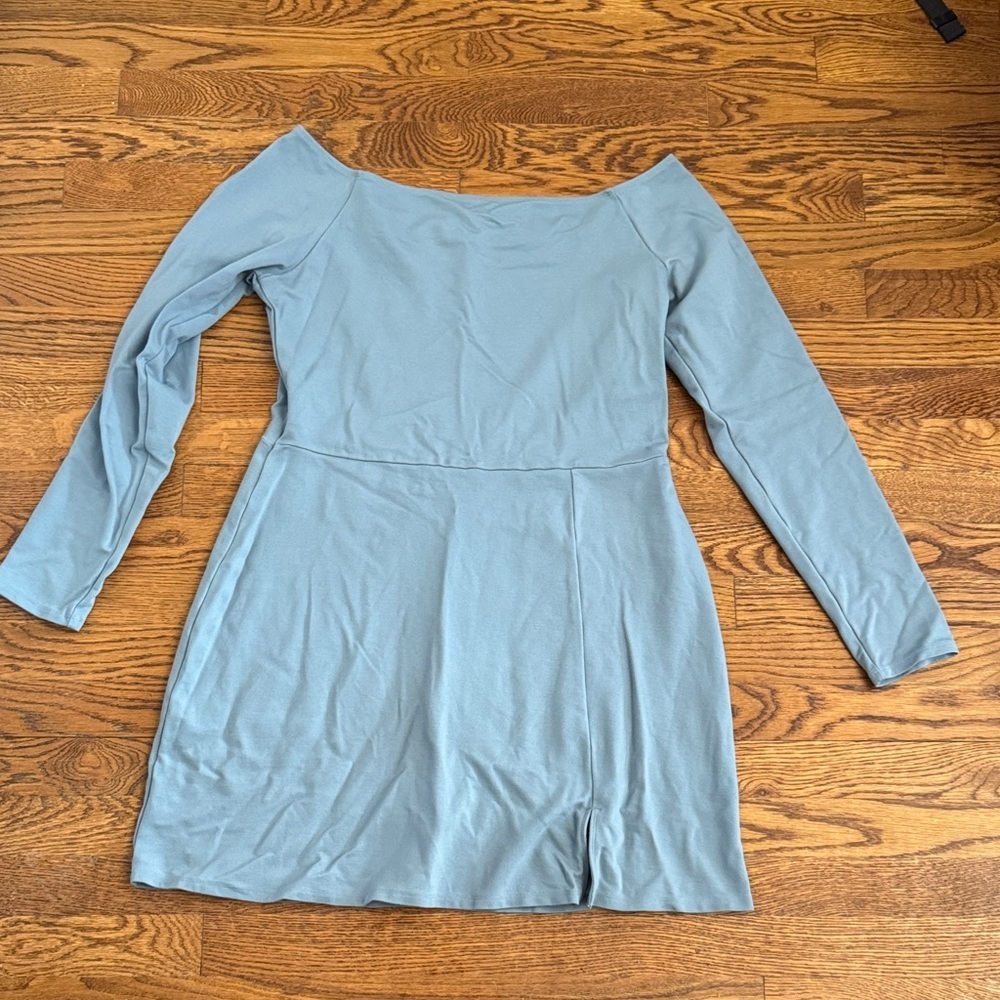 American Eagle Outfitters Slate Blue Long Sleeve Dress size XL